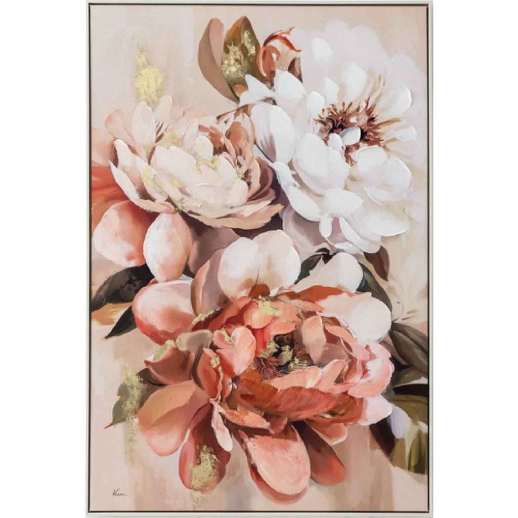 CUADRO V-P9605N-2# 80X120CM MARCO GB056-2312# BLANCO/MADERA