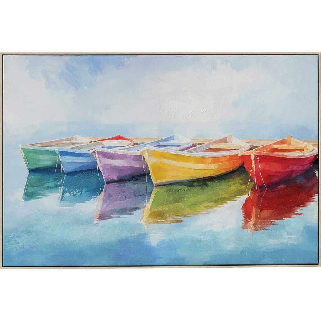 CUADRO K-P8970N-2C# 120X80CM MARCO GB056-2312# BLANCO/MADERA