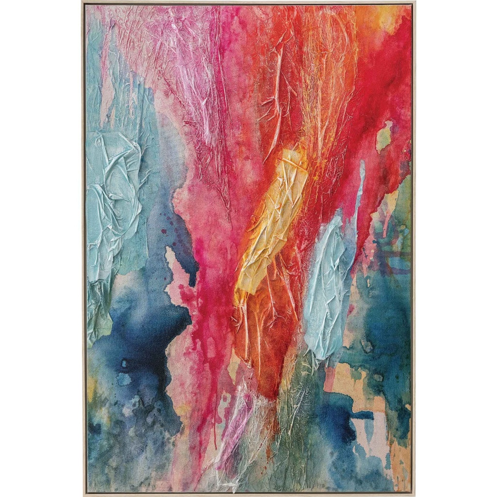 CUADRO D-B36766-2# 80X120CM MARCO GB056-2312# BLANCO/MADERA 