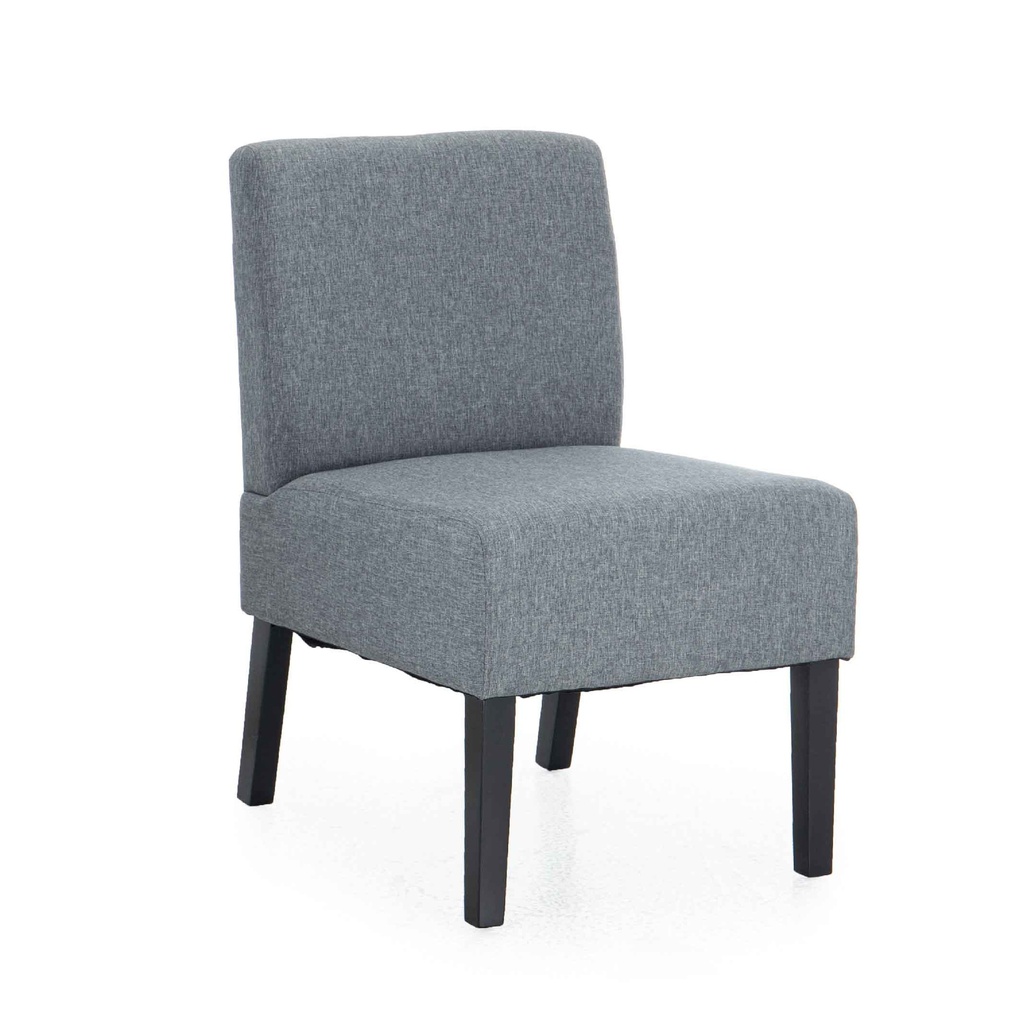 SILLA POLTRONA TELA 591721# XXY0010CA-SKD# GREY LINEN# 1 PUESTO