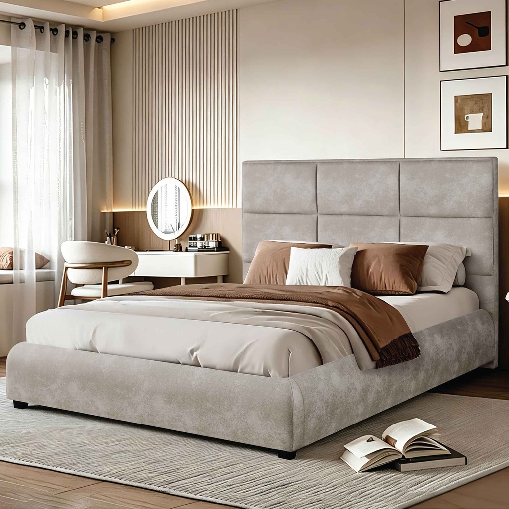 CAMA KING 1.93X2.03M ML1616# TELA