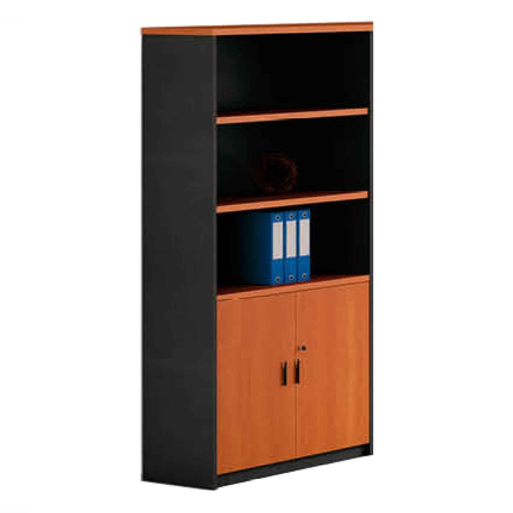 LIBRERO RL-I# 80X40X180CM COLOR A61+A157# MADERA BS/GRIS