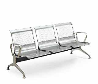 SOFA OFICINA METAL YA-51# 3PTO INOXIDABLE         3C