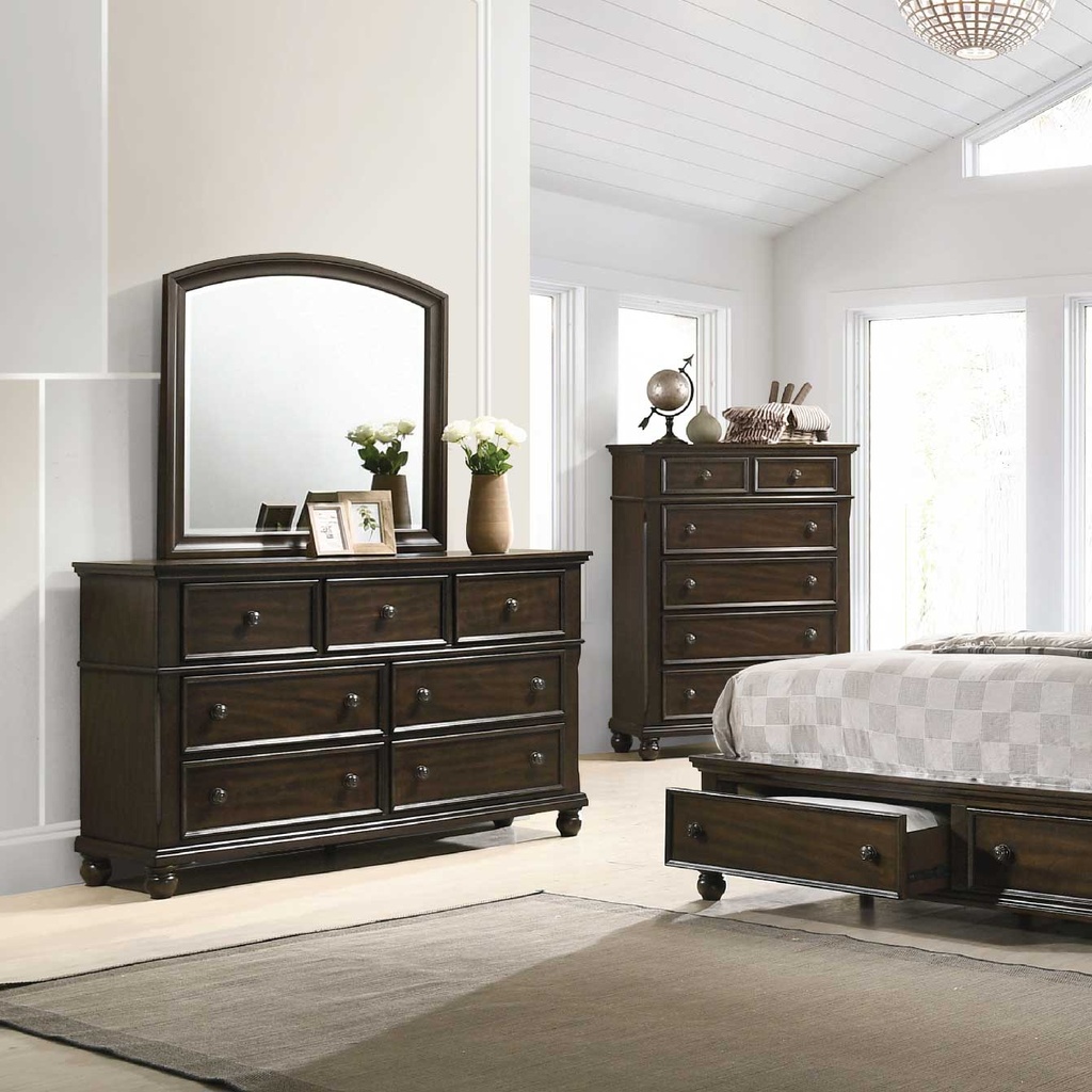 PEINADORA B6077-1# LARA# C/ESPEJO BE6077-11# 150X44.5X185CM