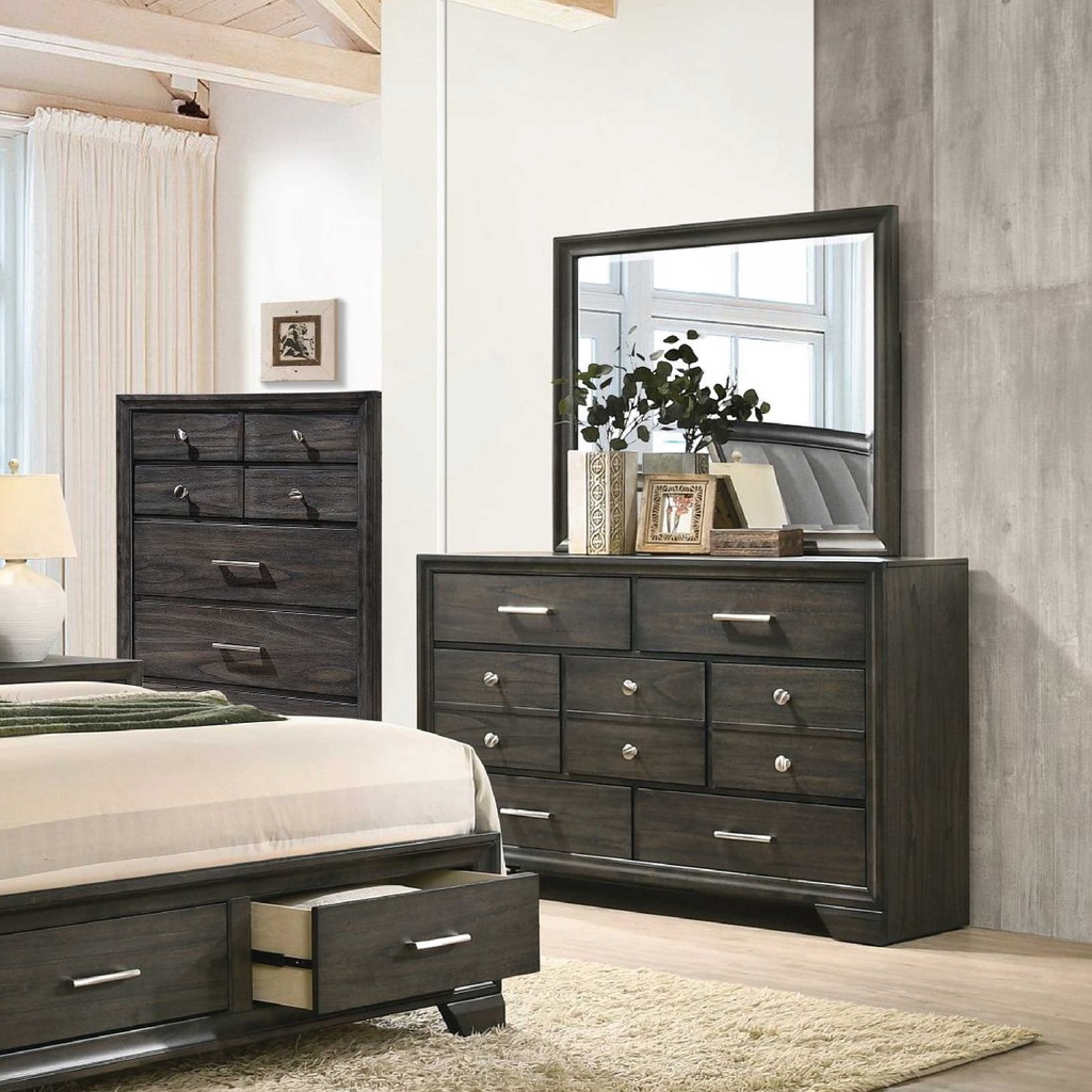 PEINADORA B6580-1# C/ESPEJO B6580-11# GRIS 7GV 150X42X191CM