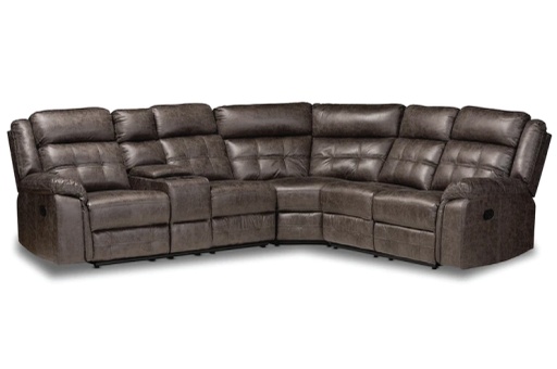 SOFA RECLINABLE OVAL 7271C# 52LC+C01+52R#SMOKEJ145# GRIS OSC 3PZ
