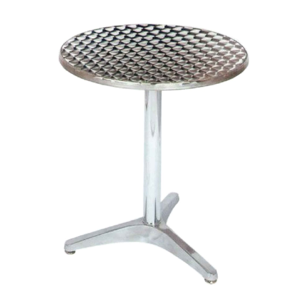 MESA DE ALUMINIO MD2-1-L# REDONDA 60X60CM