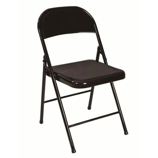SILLA METAL SC98016# PLEGABLE NEGRO TODO METAL