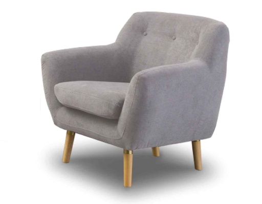 SOFA POLTRONA S6069B61 KANSAS 7016118# GRAY-D195 DE 1 PUESTO