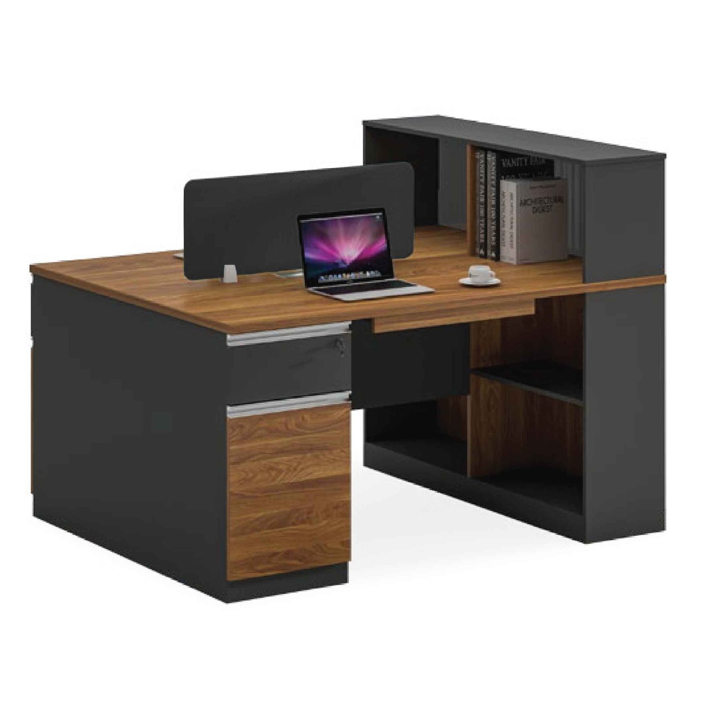 MODULO A-007# 2PUESTO 1004# GRIS 150X120X112CM 2CJ