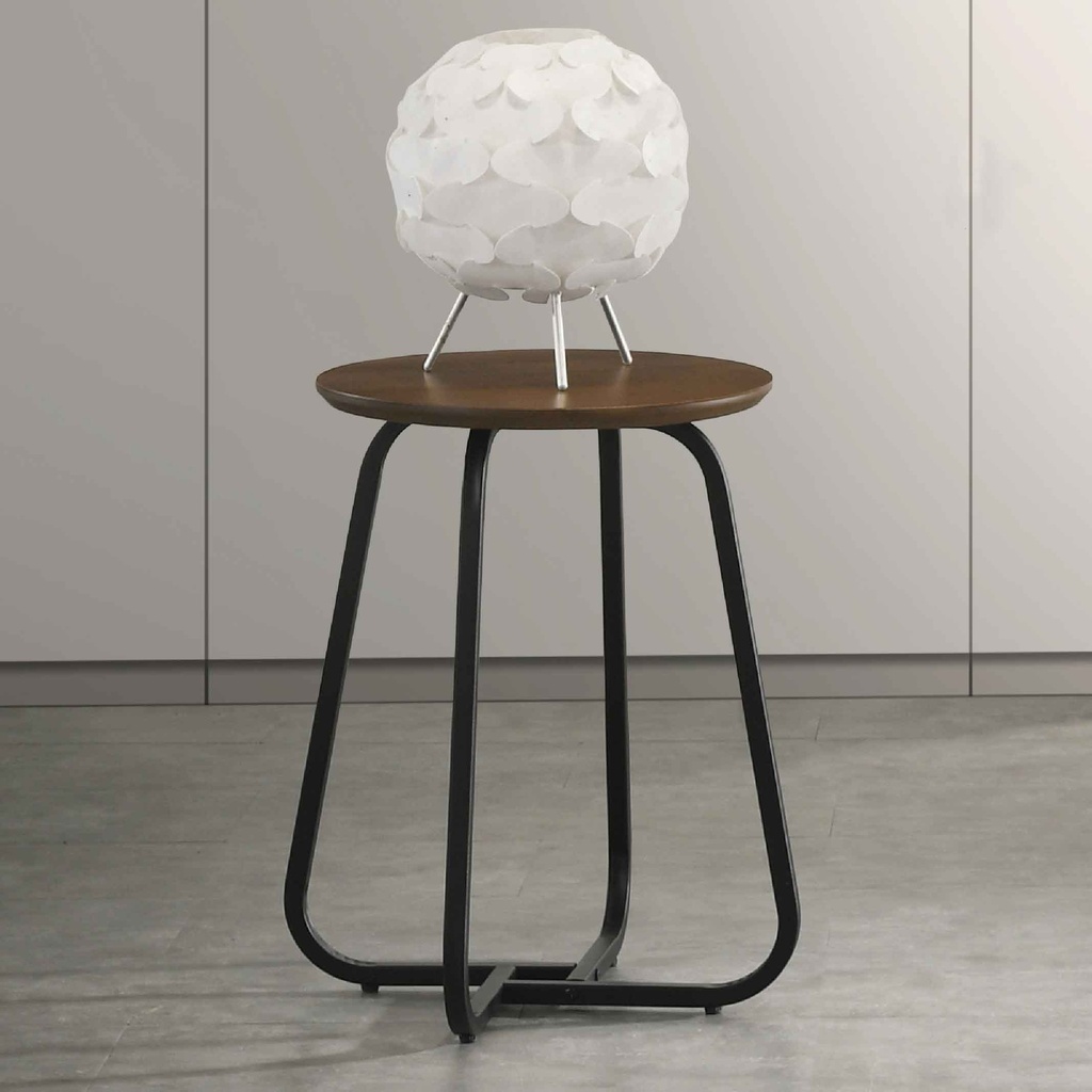 MESITA ESQUINERA QUINTOS# 40X55CM REDONDA WALNUT