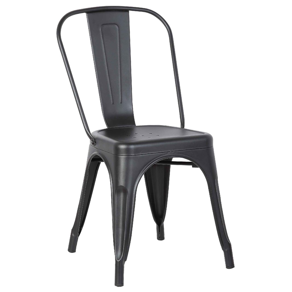 SILLA METAL ZS-T-01# CON RESPALDAR COLOR MATE