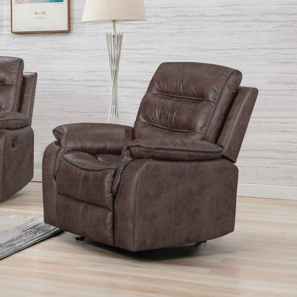 SOFA RECLINABLE TELA CX057A-31# 1PUESTO MECEDORA