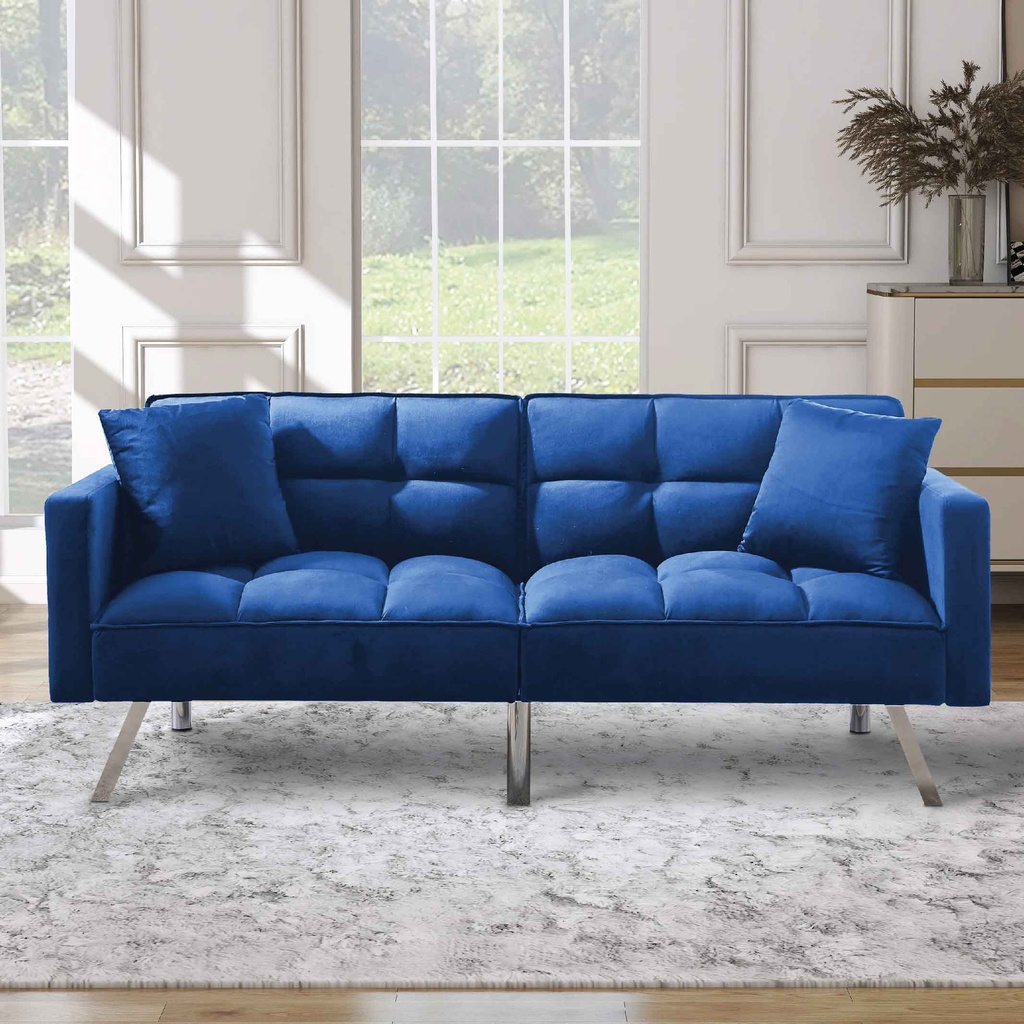 SOFA CAMA TELA 106G# (2302#) CON 2 COJINES# 2CJ