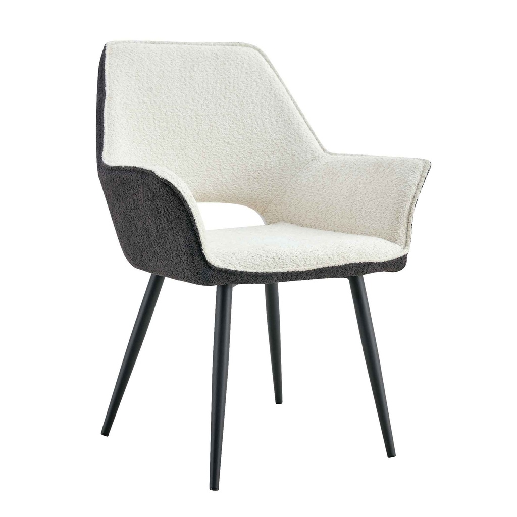 SILLA DE COMEDOR C-897# UF998-03/UP998-16# CREMA/GRIS