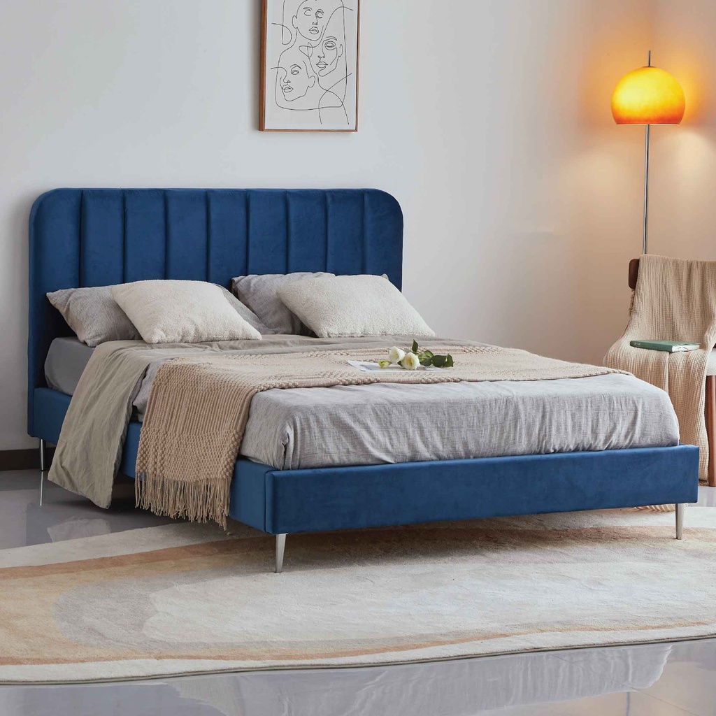 CAMA FULL 1.37X1.9M ML2218# TELA AZUL UF910-18#