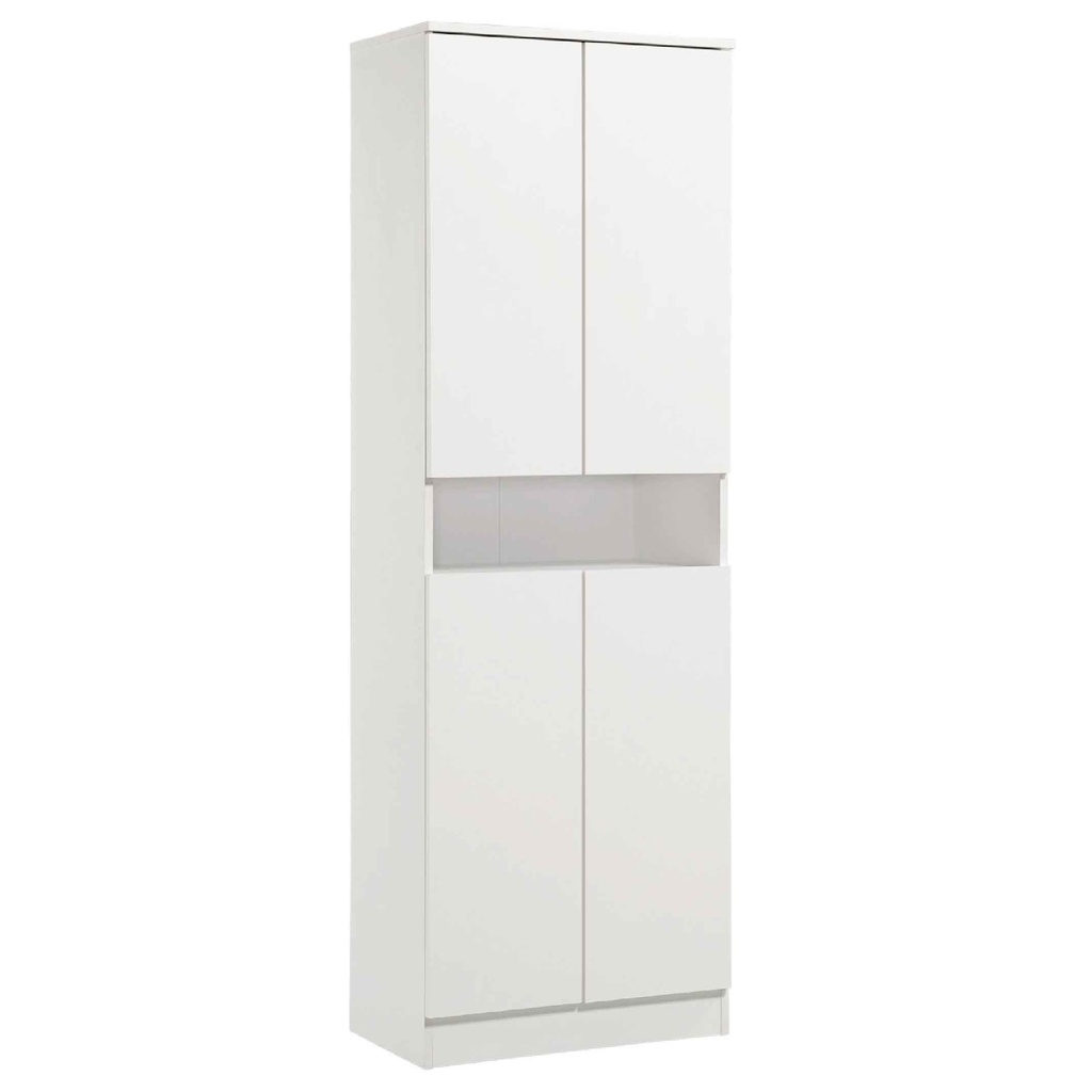 ZAPATERA SC85# ROMY 2D8T# MELAMINE WHITE 61X35X180CM