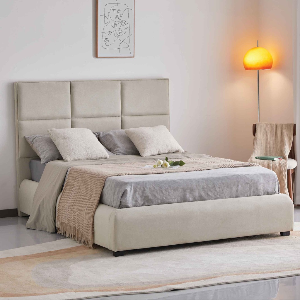 CAMA FULL 1.37X1.93M ML1616# TELA (Beige UF860-1B)#