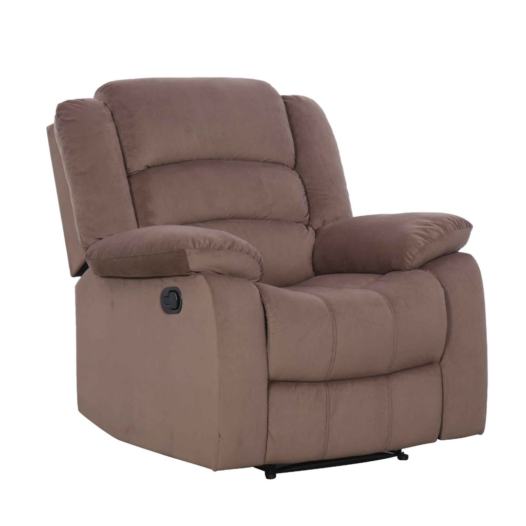SOFA RECLINABLE TELA RR5028AF51D# CHOCOLATE D129# 1PUESTO