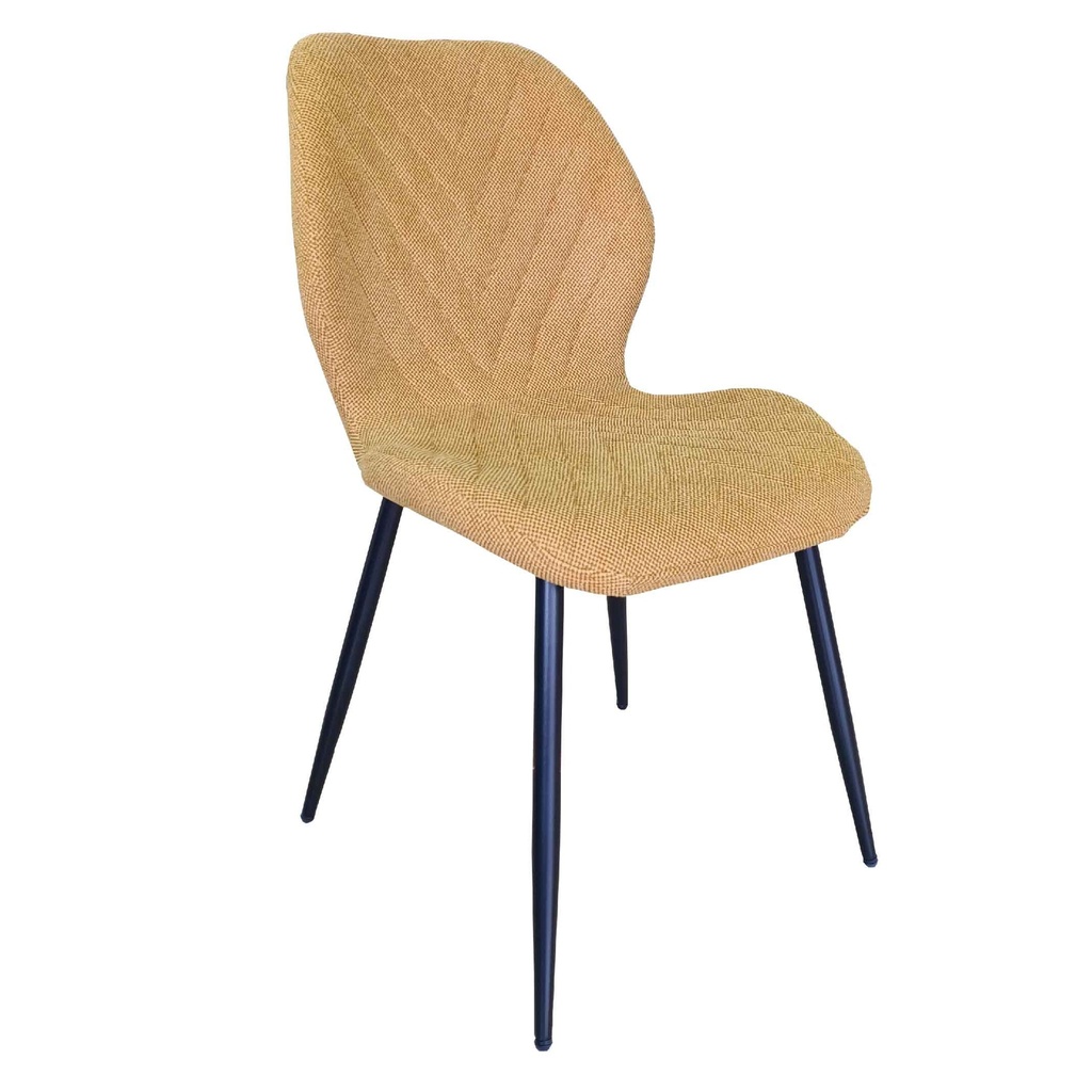 SILLA DE COMEDOR GDC1256Aa-6# PATAS DE METAL NEGRO