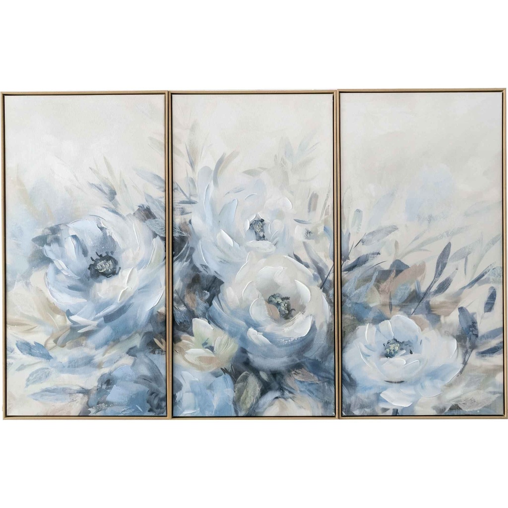 CUADRO K-P7692Nset# 50X100CM SET DE 3 MARCO GB056-3316# COLOR MADERA 3PCS