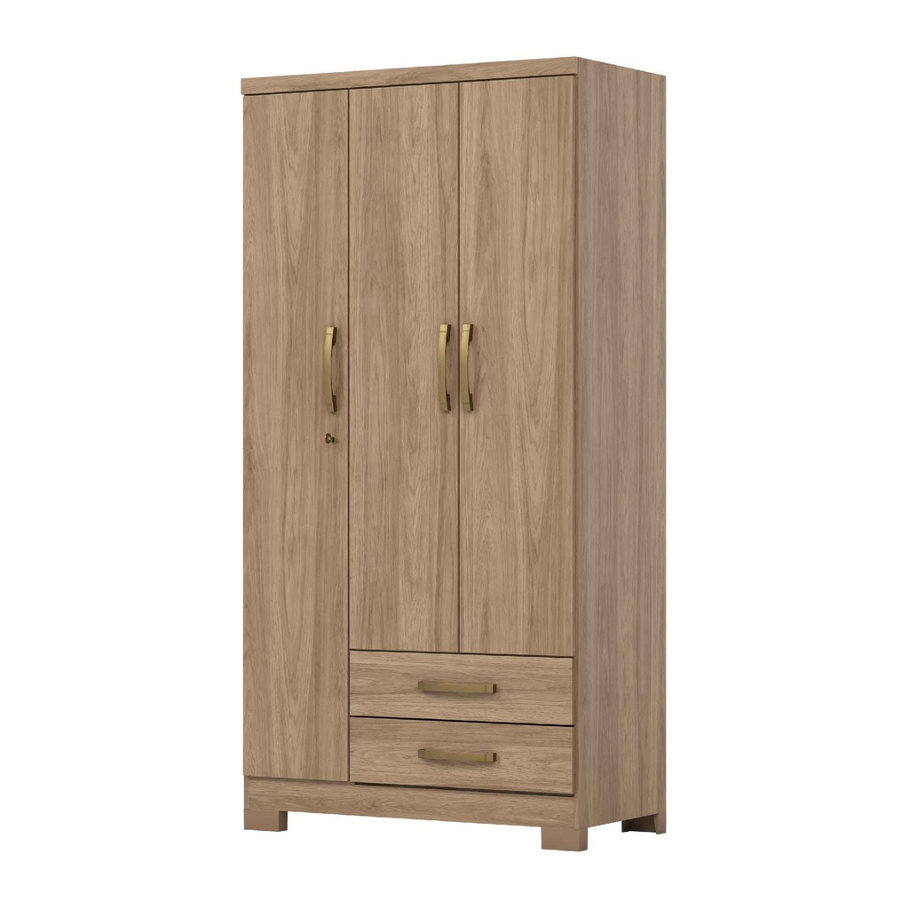 CLOSET ACAI# DA133-198# JEQUITIBA BRILLO 3PUERTAS 91X47X180CM