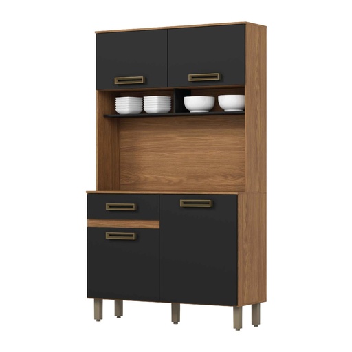 KIT DE COCINA B109-215# NATURE/NEGRO 180X105X38CM