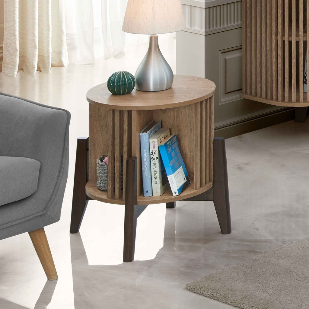 MESITA DE NOCHE/ESQUINERA MARTHA-CT 0400# JS23003-OAK 3D # 48X48X54CM