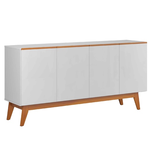 BUFETERO ARES# 1185# BLANCO/NATURE 4PUERTAS 164X41X77CM