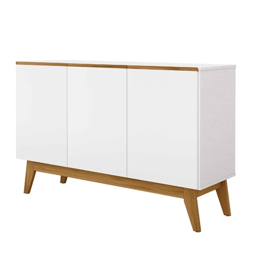 BUFETERO ARES# 1165# BLANCO/NATURE 3PUERTAS 125X41X77CM