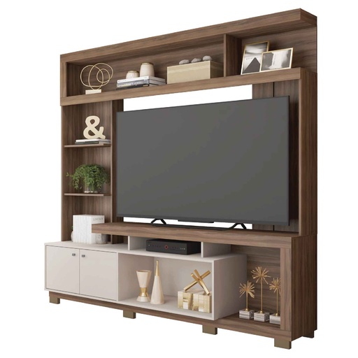CENTRO ENTRETENIMIENTO FORMOSA 2.1# MAX TV 70" NOGUEIRA SAN REMO/OFF PERFECT# 210X44X207CM