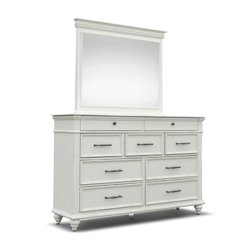PEINADORA OYESTER BAY# CF441# C/ESPEJO VINTAGE WHITHE SYN-90923 9GV