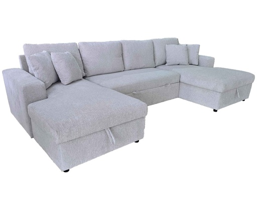 SOFA CAMA TELA L* CZS0025CA-SKD# CLEOP+2P+CLEOP SH45508-1# BEIGE C/ ALMACENAJE