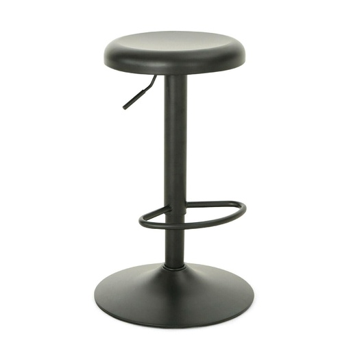 SILLA DE BAR AJUSTABLE ZS-T-12# TODO METAL NEGRO# 