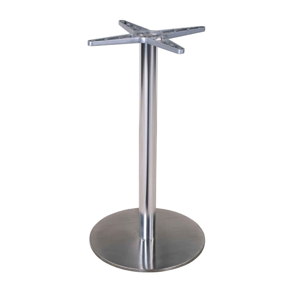 BASE DE ALUMINIO MD-051L# BASE REDONDA 40CM ALTURA 68CM TUBO REDONDO 2CJ
