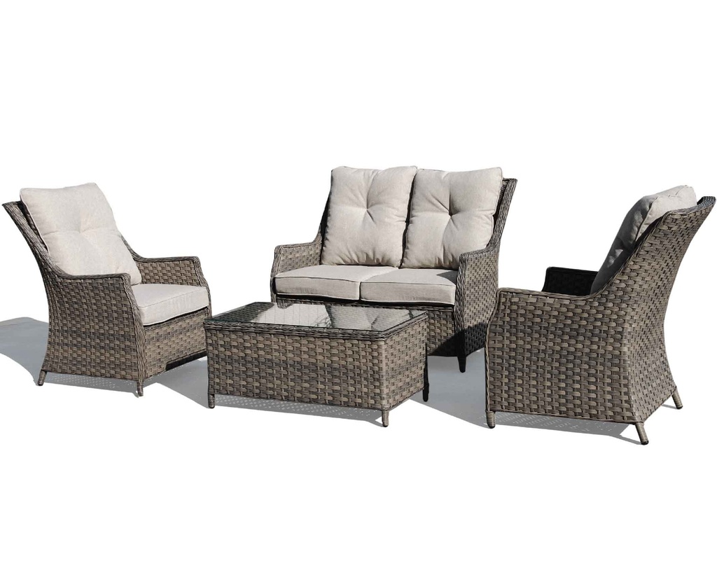 MIMBRE SOFA GCV16017V-4# 2+1+1+MESITA  2PKG