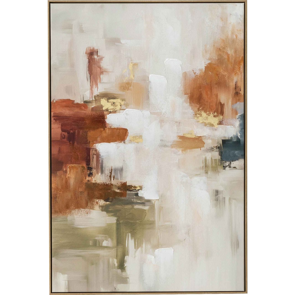 CUADRO K-P9577N-1# 80X120CM MARCO GB056-3316# COLOR MADERA