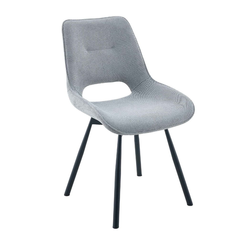 SILLA DE COMEDOR GDC26054C-5# GIRATORIA PATAS DE METAL NEGRO
