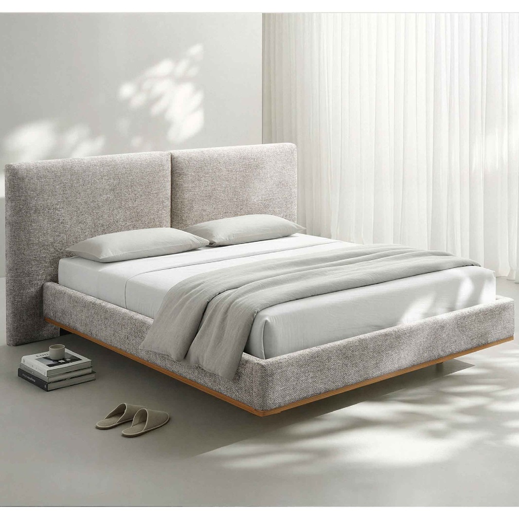 CAMA QUEEN 1.53X2.03M CF9678# TELA CFF0040-1# MORNINGTON SLATE