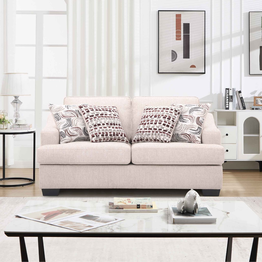 SOFA TELA SS5634AF62DM# BEIGE-C1115# C/ 4 COJIN# 2 PUESTOS
