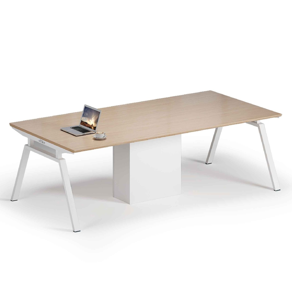 MESA DE CONFERENCIA KE-413# TP309# BLANCA 240X120X75CM 4CJ