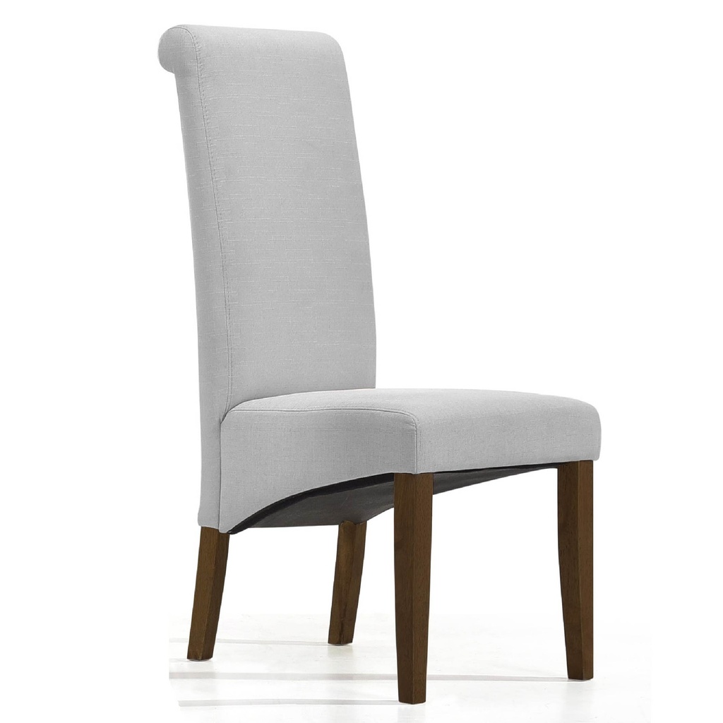 SILLA DE COMEDOR DC920# RIO# CAPUCCINO TELA GRIS FG6011-11#