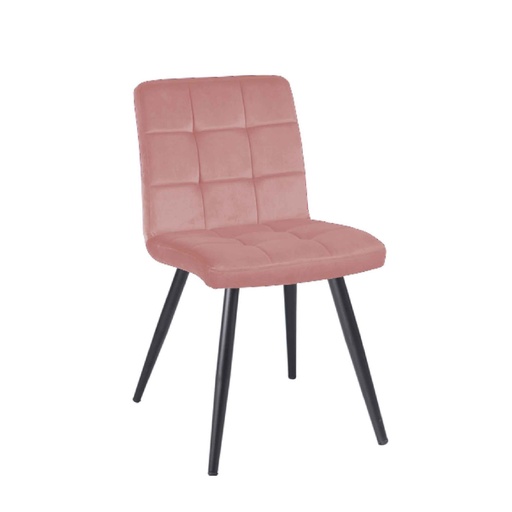 SILLA DE COMEDOR WY-8043# TELA VELVET CON PATAS DE METAL